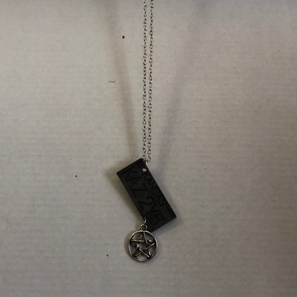 Supernatural Lisense Plate Necklace